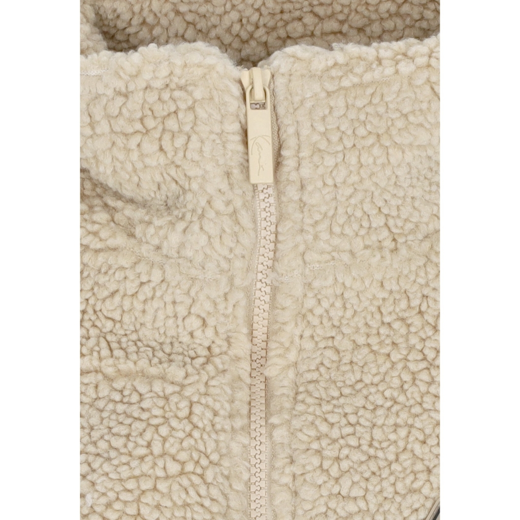 orsetto donna w sport patch teddy block track jacket SAND/LIGHT SAND