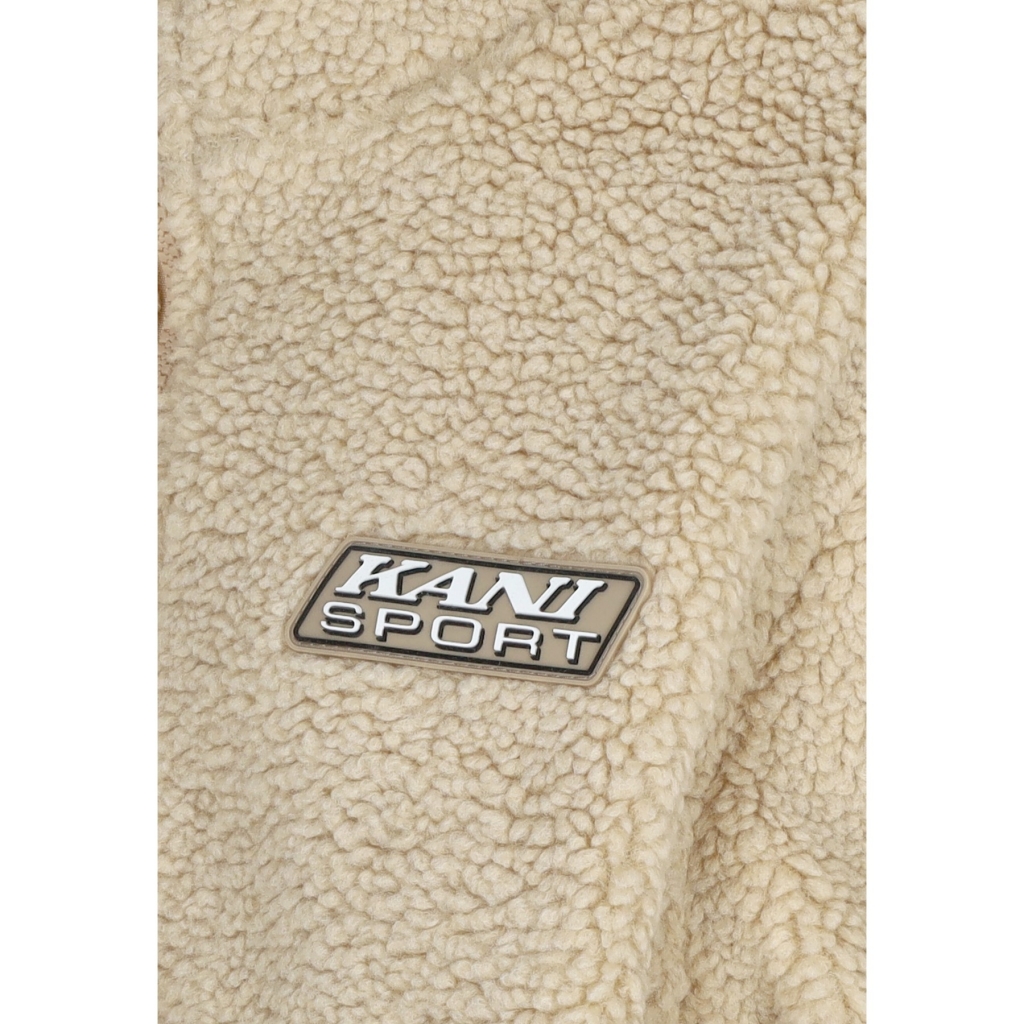 orsetto donna w sport patch teddy block track jacket SAND/LIGHT SAND