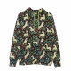 felpa leggera cappuccio uomo mike unicorn aop hoodie BLACK