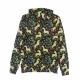 felpa leggera cappuccio uomo mike unicorn aop hoodie BLACK