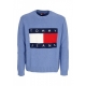 maglione uomo logo sweater TEMPO BLUE MELANGE
