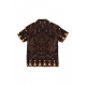 camicia manica corta uomo nomadic batik bowling shirt BROWN