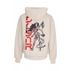 felpa leggera cappuccio uomo kali hoodie BEIGE