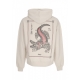 felpa leggera cappuccio uomo makara hoodie BEIGE