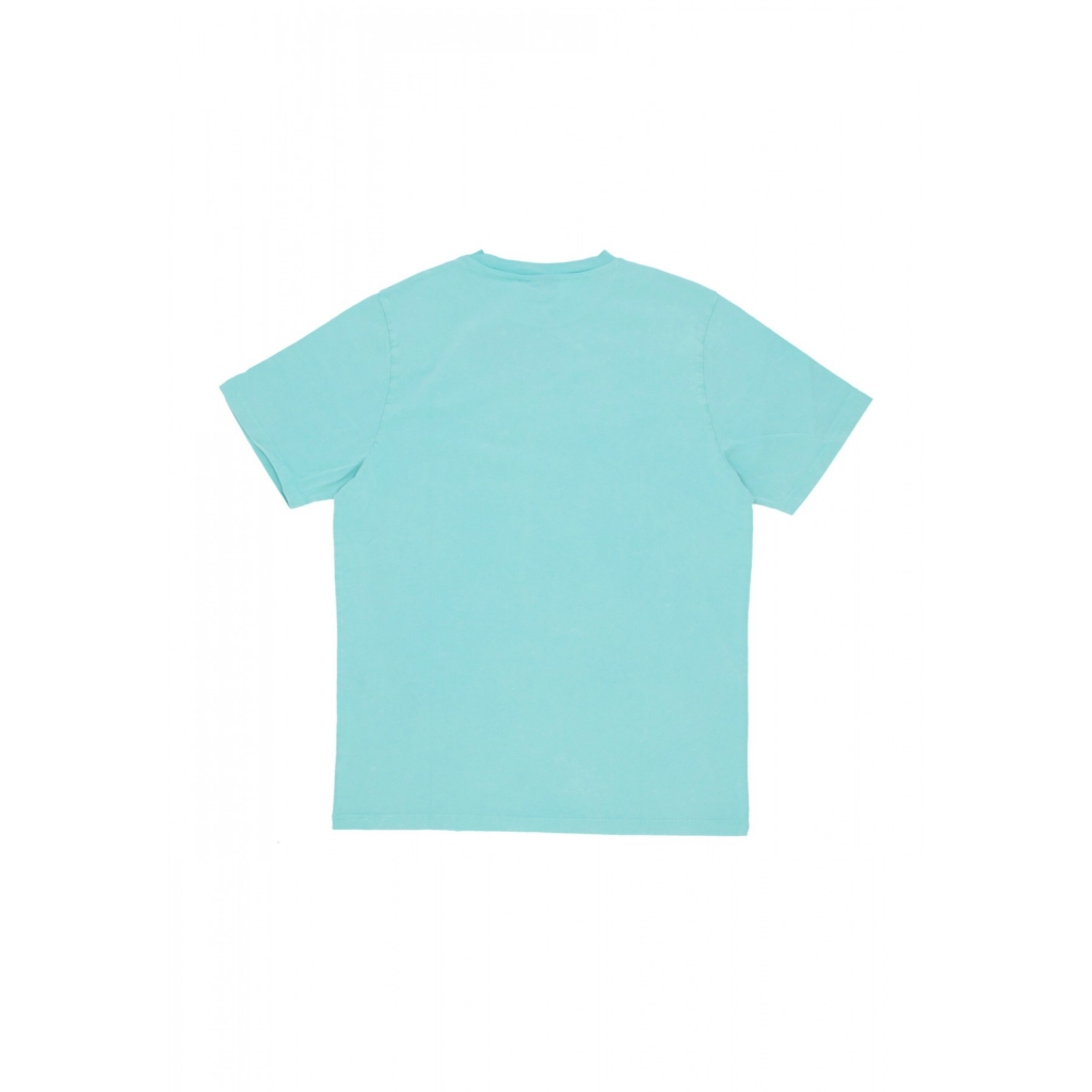 maglietta uomo acid wash tee TURQUOISE