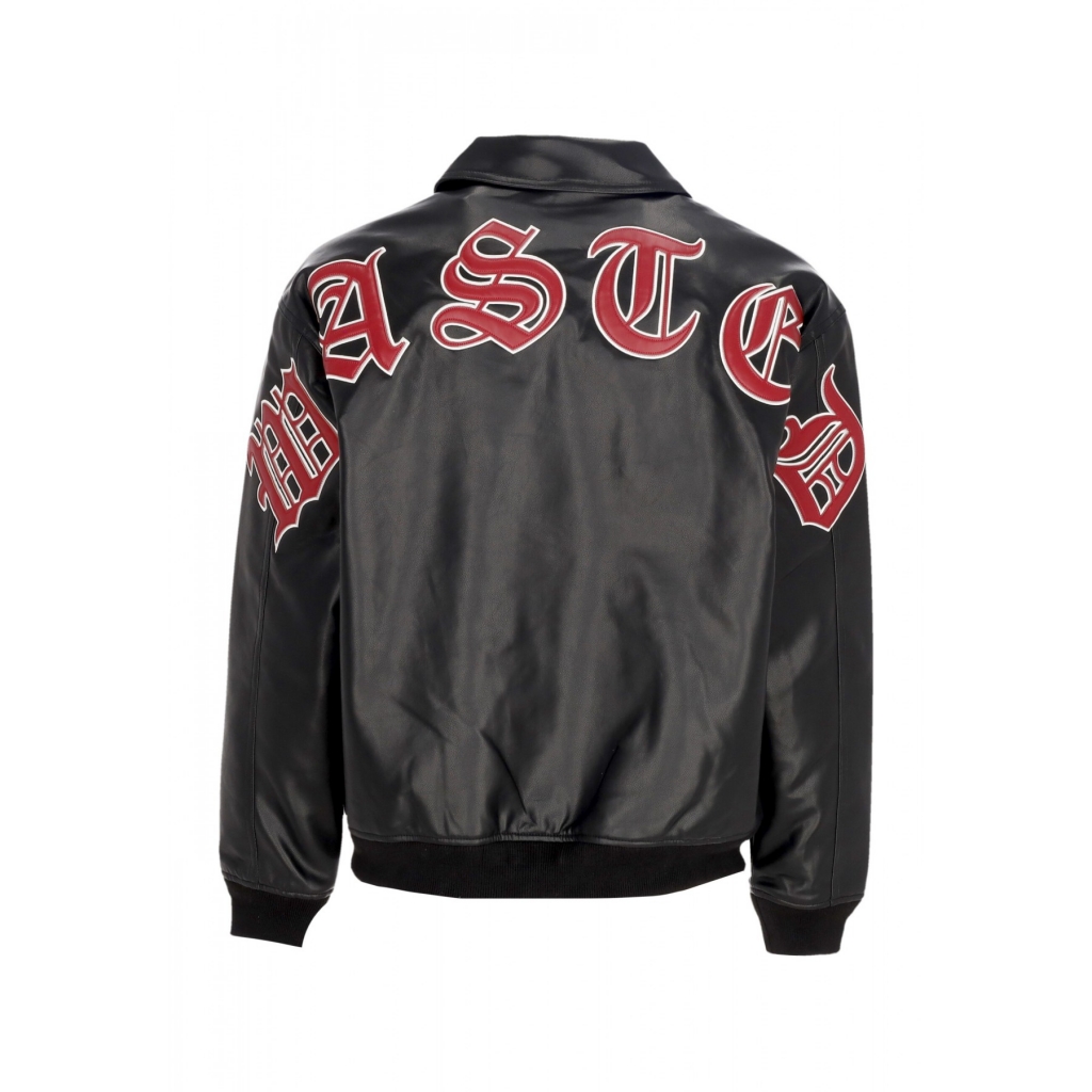 giubbotto college uomo kingdom curve varsity jacket BLACK