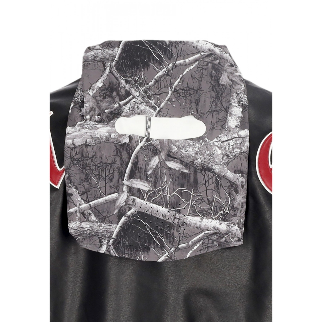 giubbotto college uomo kingdom curve varsity jacket BLACK