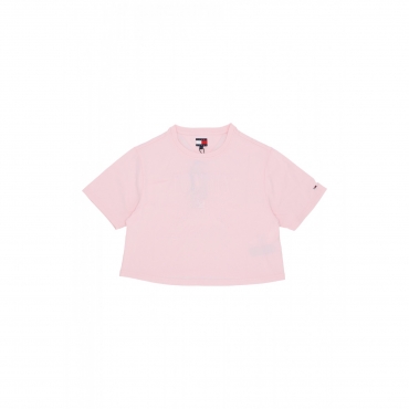 maglietta corta donna w tonal crest tee PRECIOUS PINK