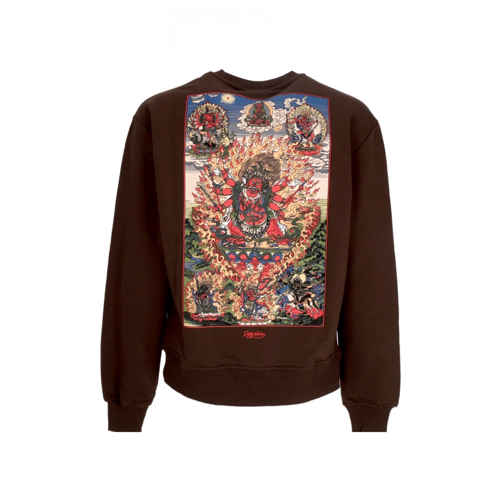 felpa leggera girocollo uomo hayagriva crewneck BROWN