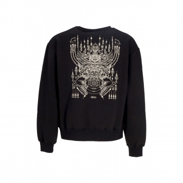felpa leggera girocollo uomo the mooneater crewneck BLACK