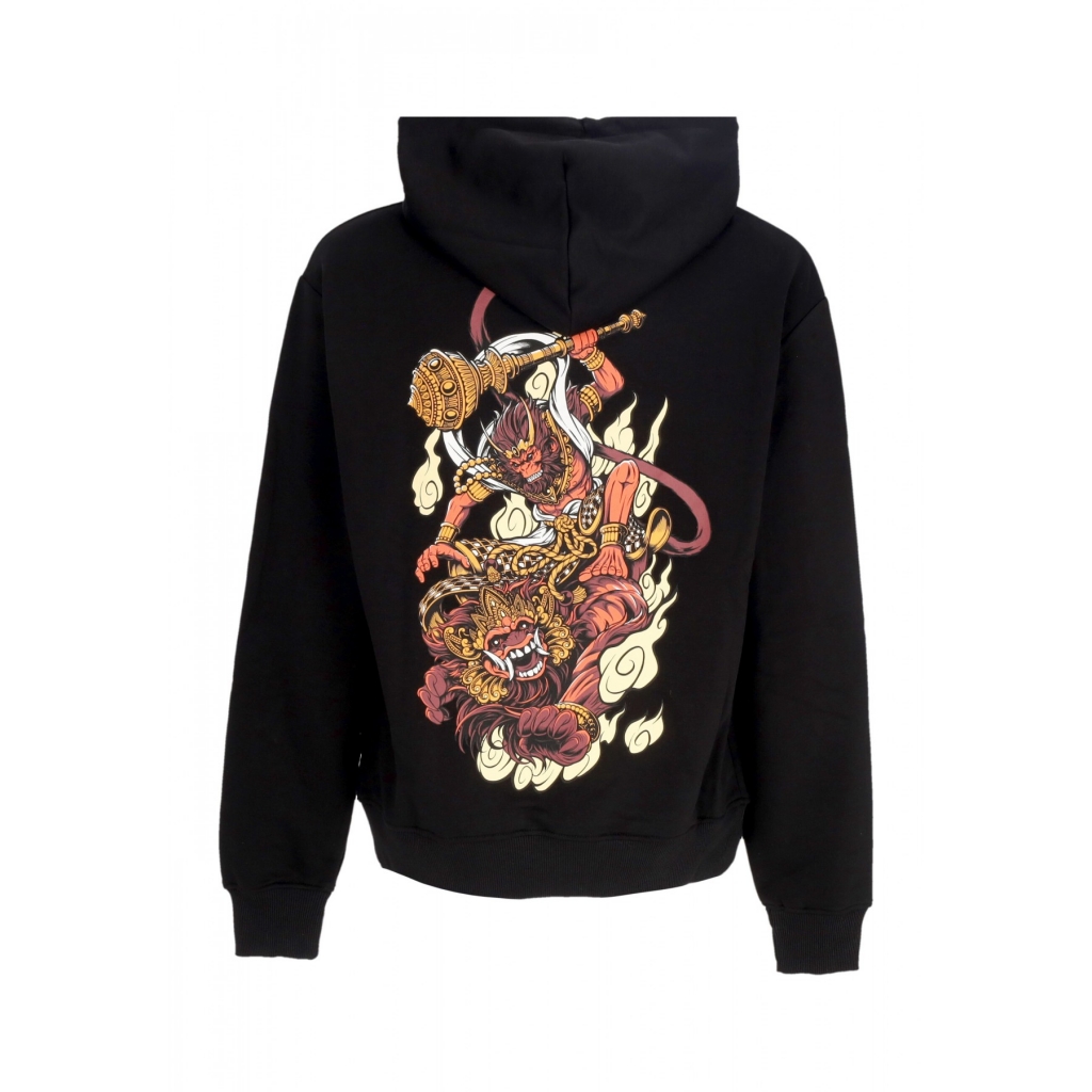felpa leggera cappuccio uomo hanuman hoodie BLACK