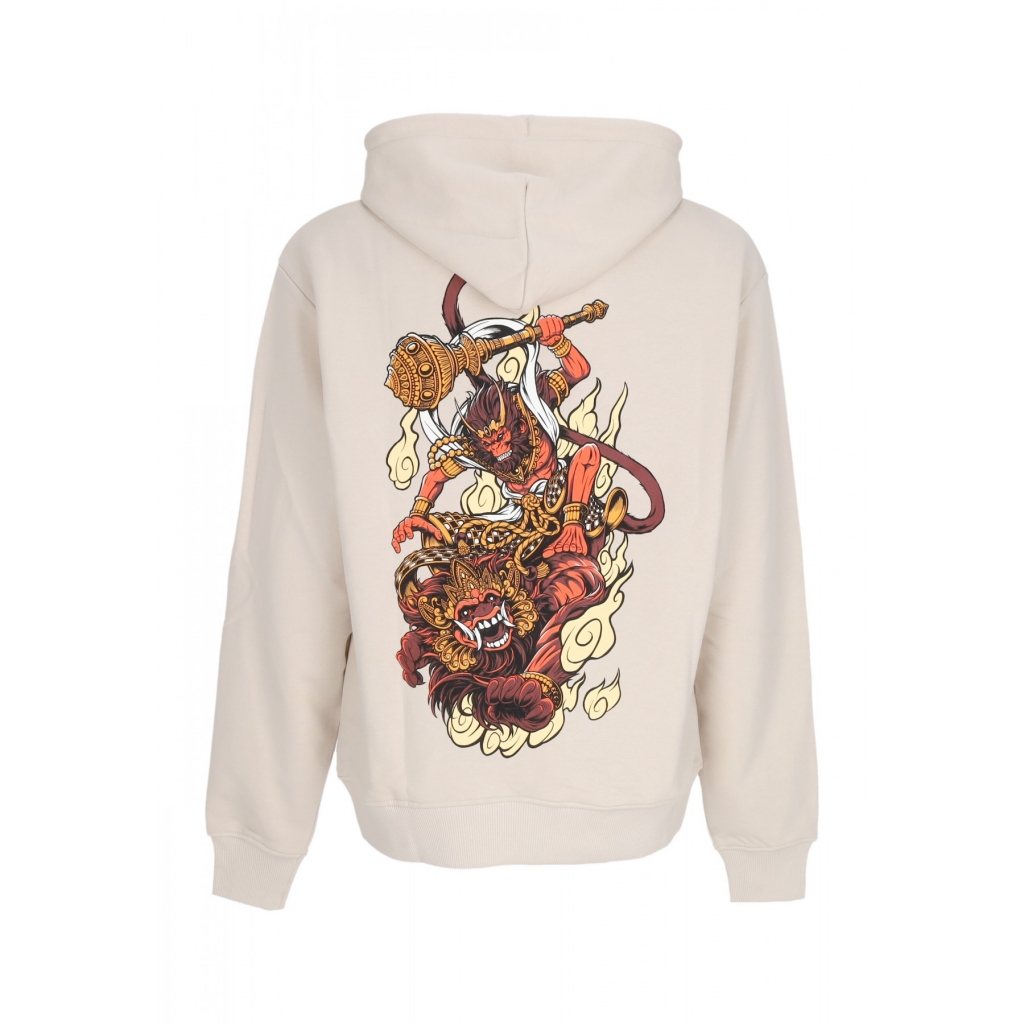 felpa leggera cappuccio uomo hanuman hoodie BEIGE