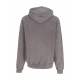 felpa leggera cappuccio uomo acid wash hoodie GREY