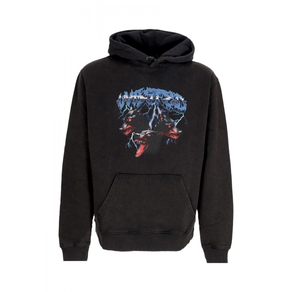 felpa cappuccio uomo orthos hoodie FADED BLACK