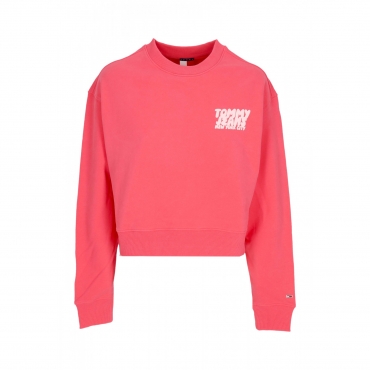 felpa leggera girocollo corta donna w bubble crop crewneck AMOUR