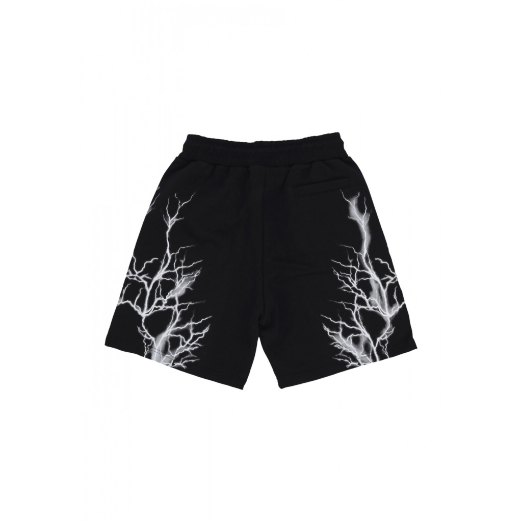 pantalone corto tuta uomo reflective lightning shorts BLACK