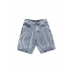 jeans corto uomo outline loose shorts denim BLUE BLEACH