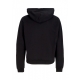 felpa leggera cappuccio uomo angry dog hoodie BLACK
