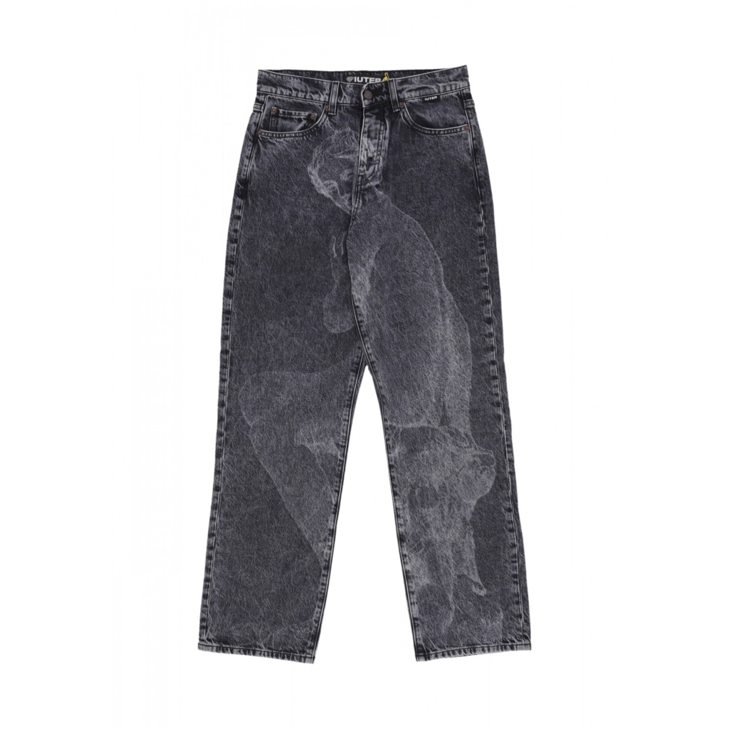 jeans uomo ninph loose denim pants DARK GREY
