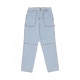 jeans uomo rivets fatigue denim LIGHT BLUE