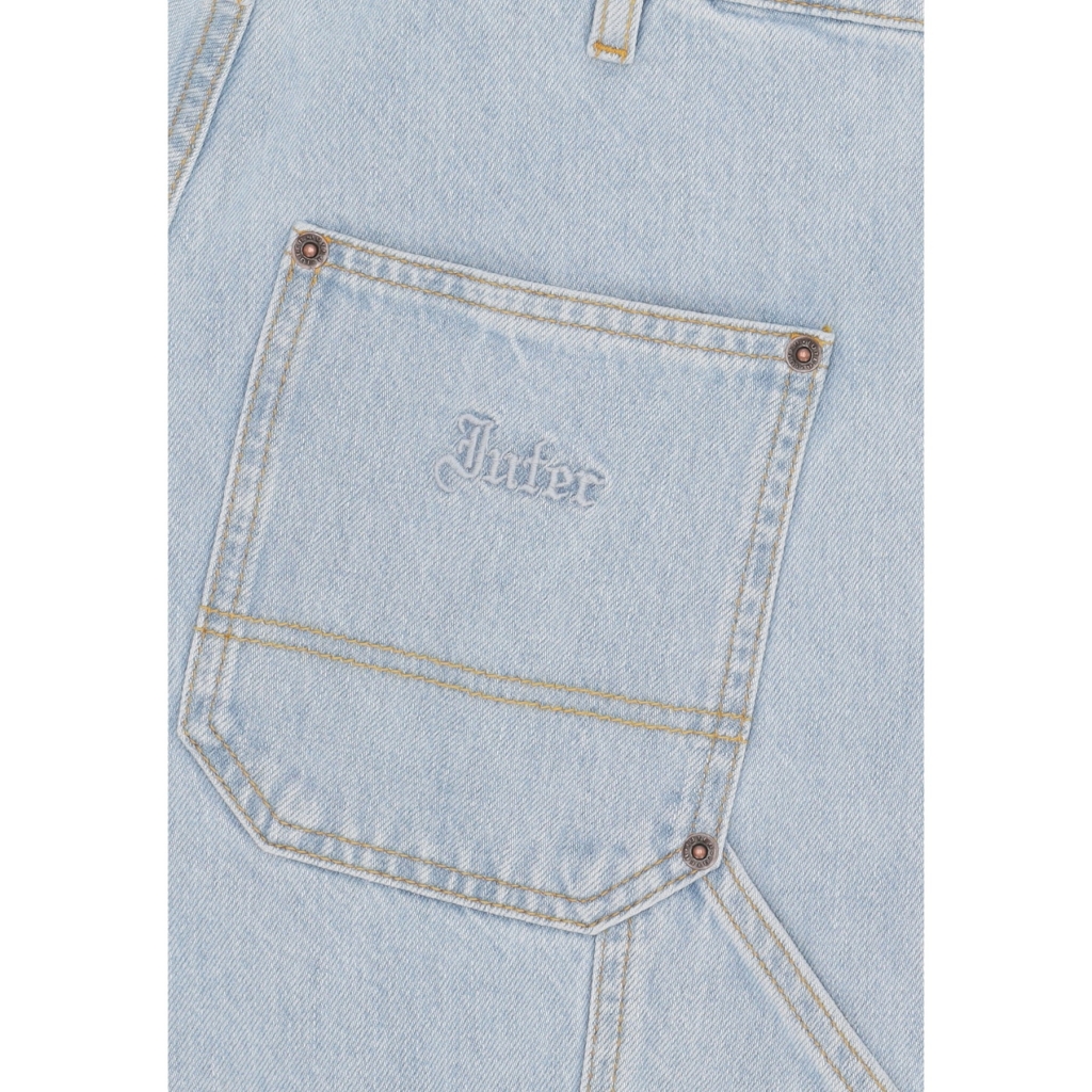 jeans uomo rivets fatigue denim LIGHT BLUE