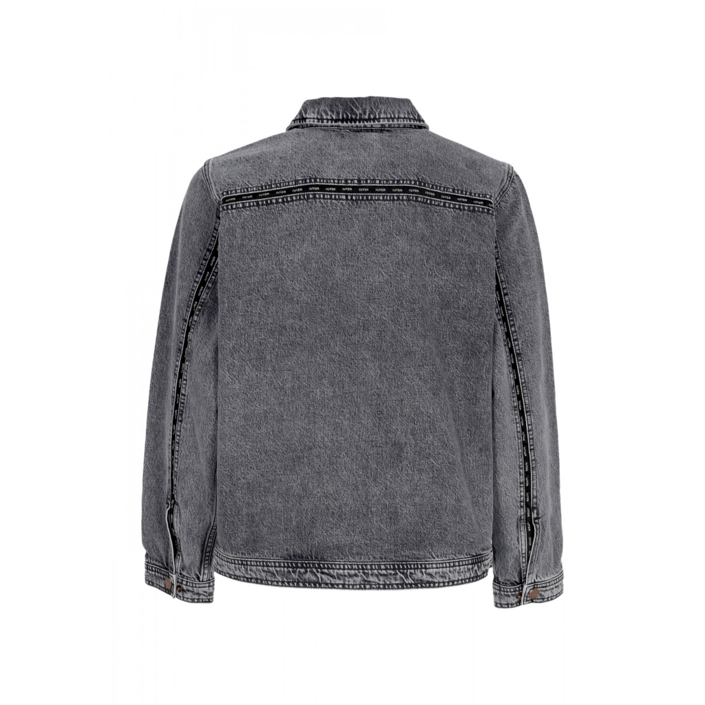giubbotto jeans uomo seam denim ally jacket GREY BLEACH
