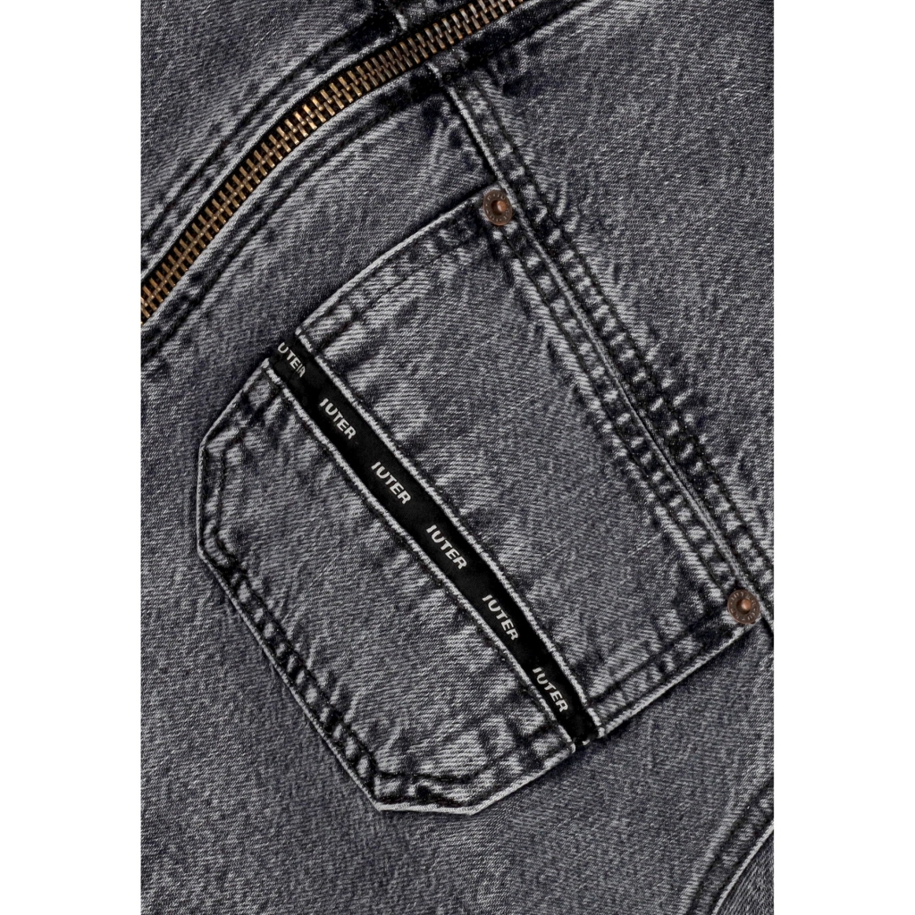 giubbotto jeans uomo seam denim ally jacket GREY BLEACH