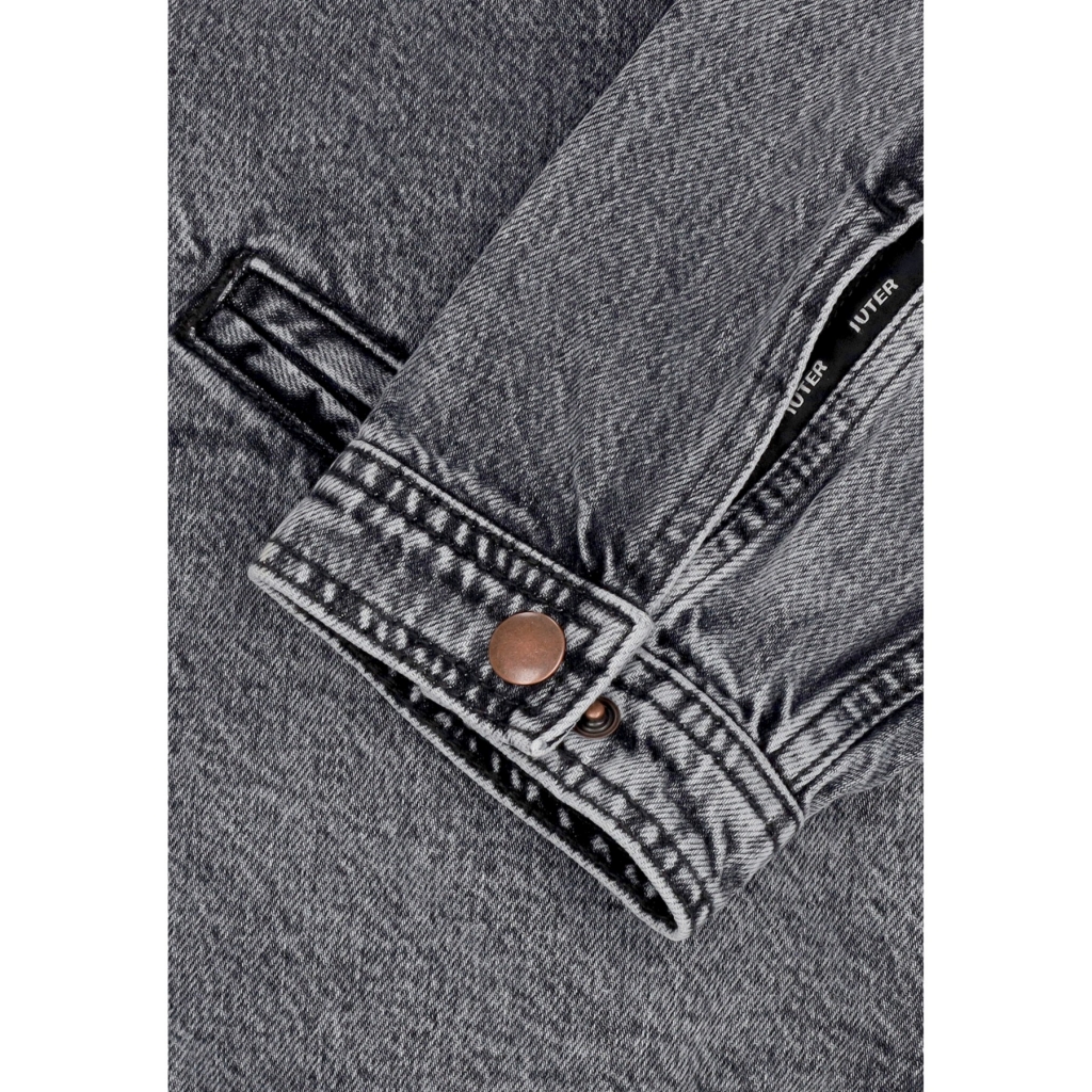 giubbotto jeans uomo seam denim ally jacket GREY BLEACH