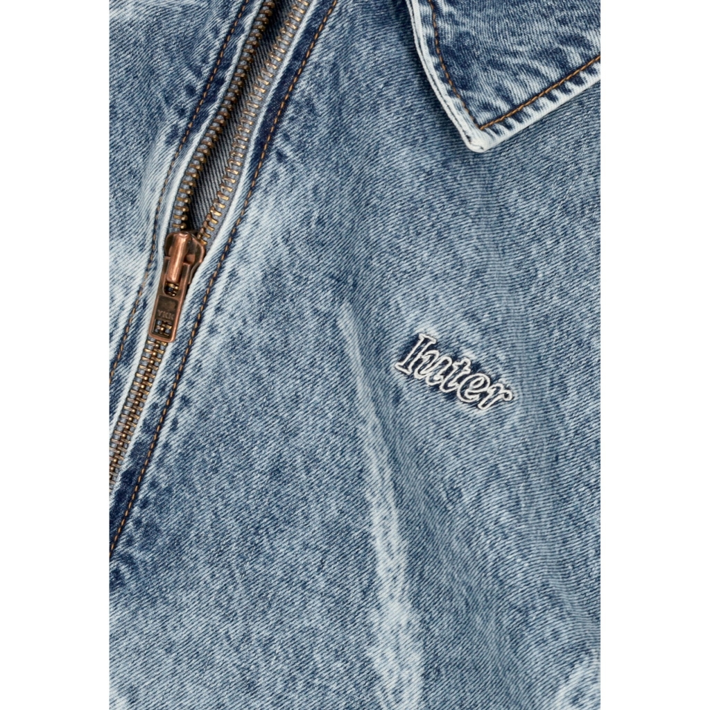 giubbotto jeans uomo spider denim ally jacket BLUE BLEACH
