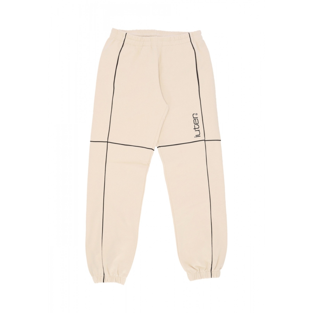 pantalone tuta leggero uomo grid track pants CREAM