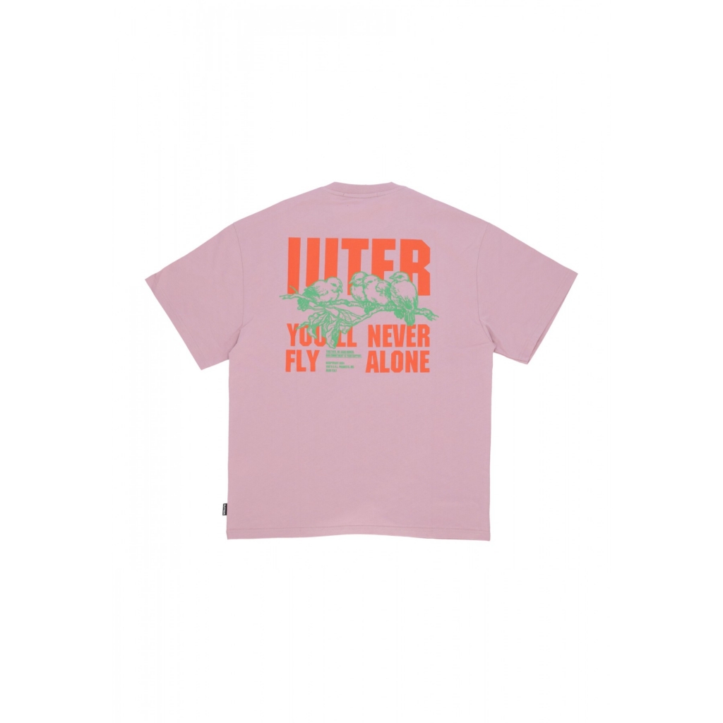 maglietta uomo never alone tee PALEPINK