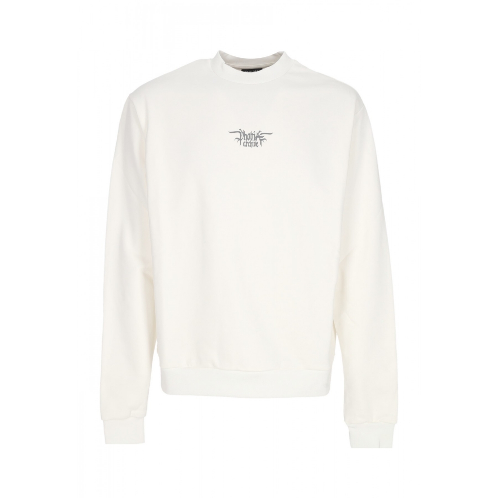 felpa leggera girocollo uomo foggy logo crewneck WHITE