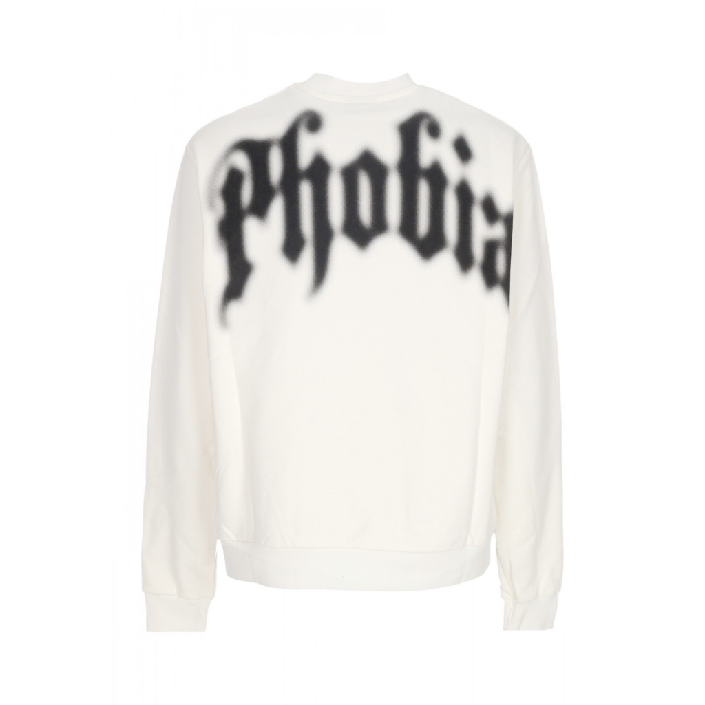 felpa leggera girocollo uomo foggy logo crewneck WHITE
