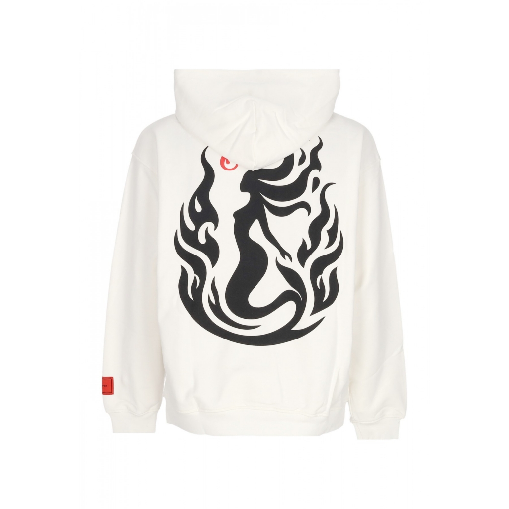 felpa leggera cappuccio uomo mermaid hoodie OFF WHITE
