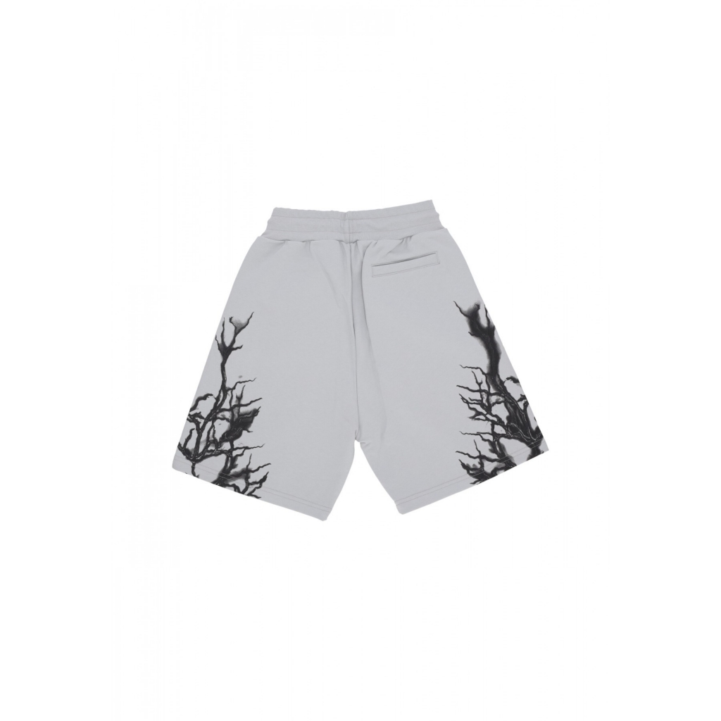 pantalone corto tuta uomo black lightning shorts GREY