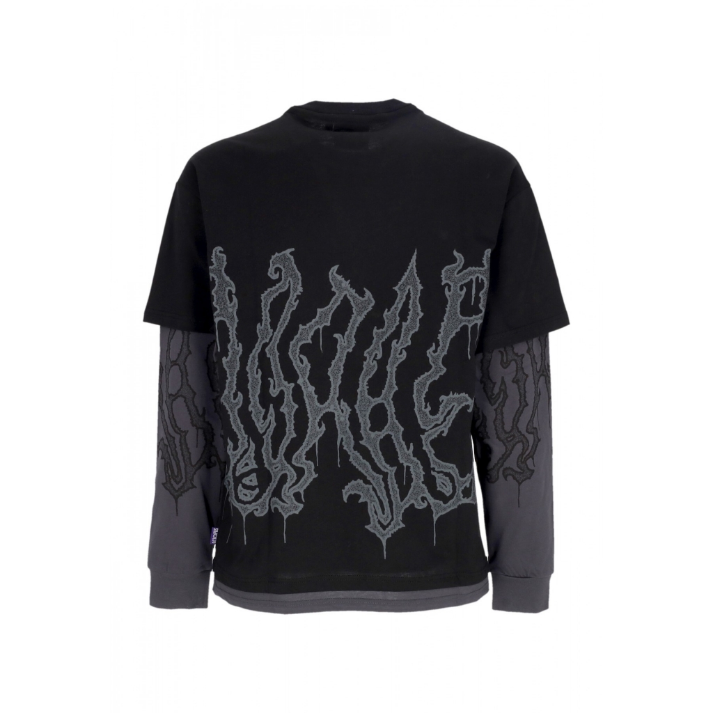 maglietta manica lunga uomo the gathering swamp double l/s tee x magic BLACK