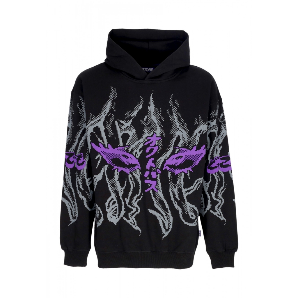 felpa leggera cappuccio uomo strange ambassador hoodie by plague labs hoodie BLACK