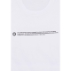 maglietta uomo outline logo tee WHITE/BLACK