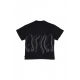 maglietta uomo outline logo tee BLACK