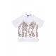 maglietta uomo tribal skull tee WHITE