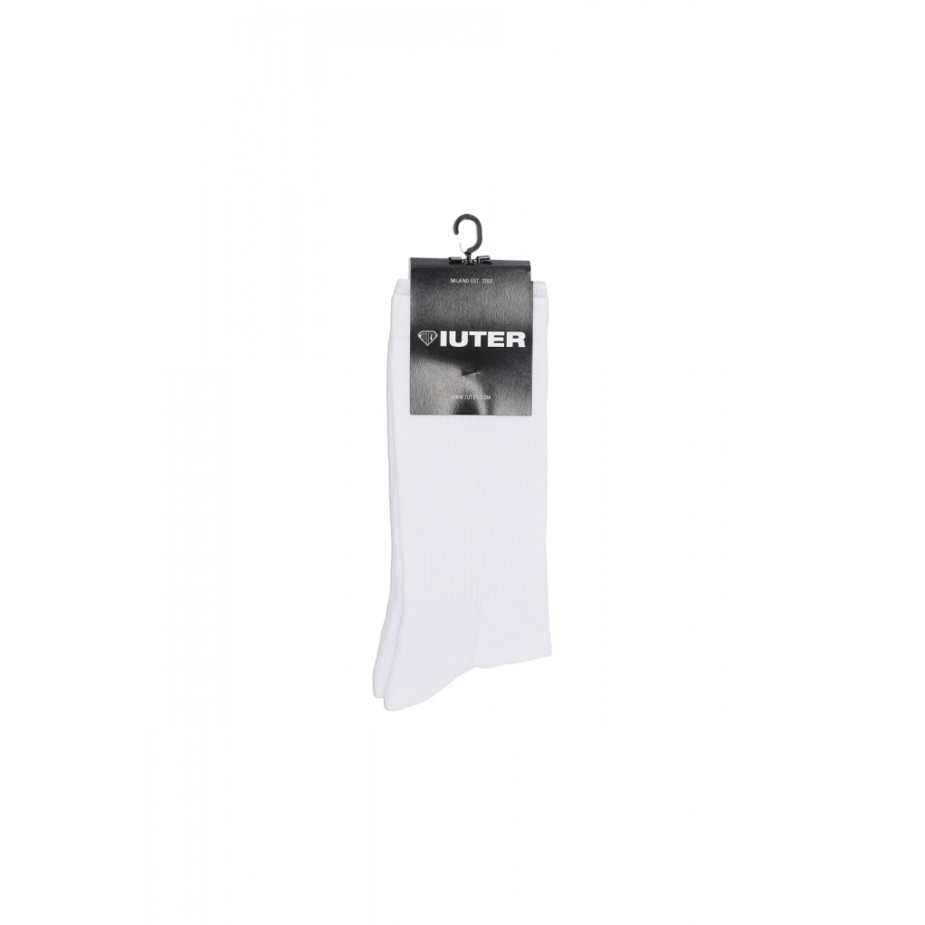 calza media uomo mini logo tennis socks WHITE