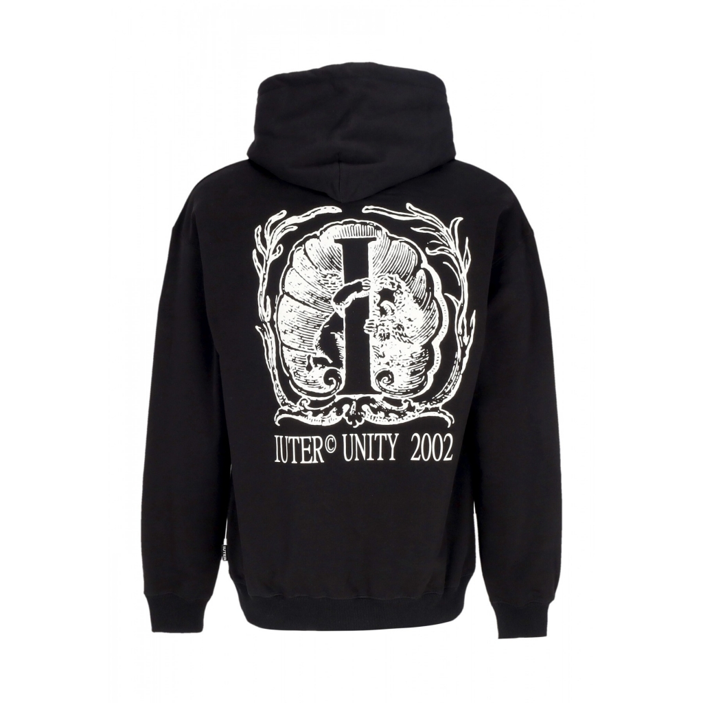 felpa leggera cappuccio uomo mith hoodie BLACK