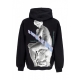 felpa leggera cappuccio uomo nymph hoodie BLACK