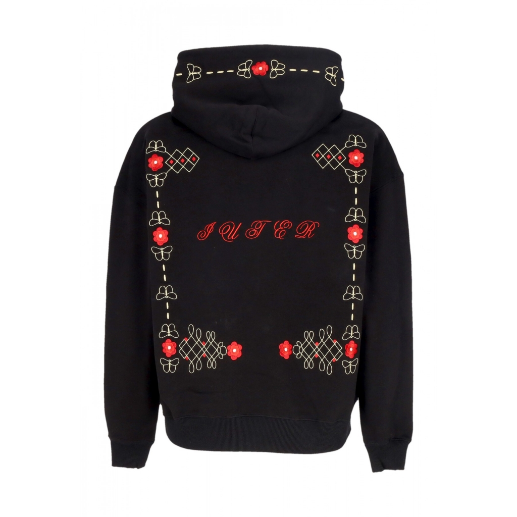 felpa leggera cappuccio uomo western hoodie BLACK