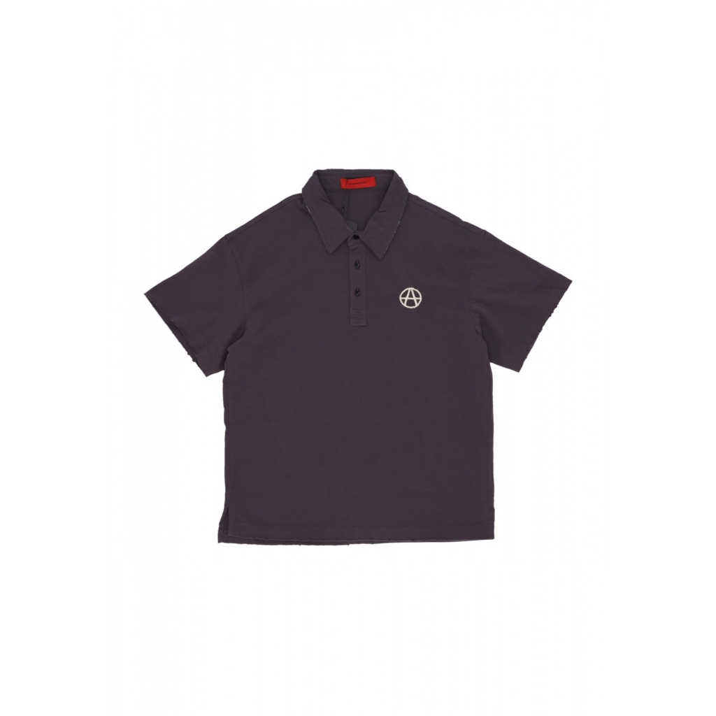 polo manica corta uomo acu polo tee DARK GREY