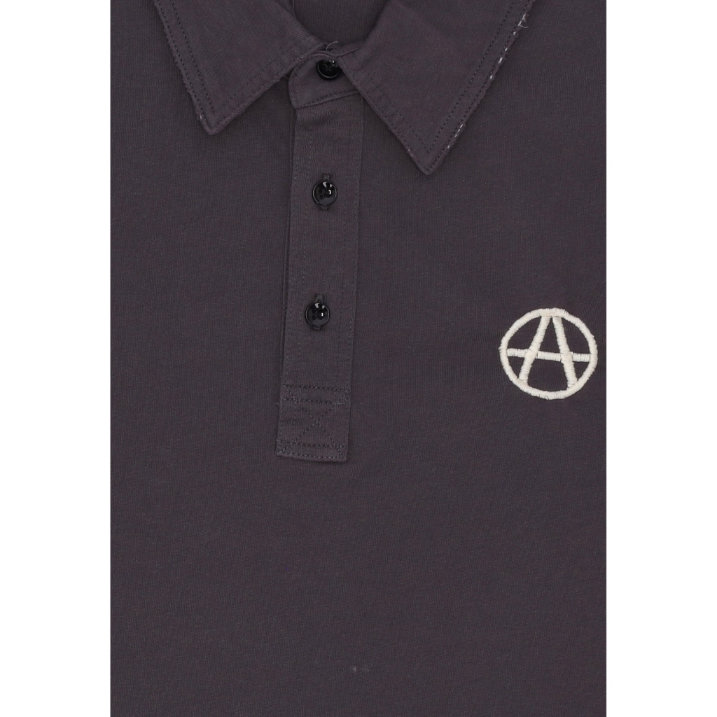 polo manica corta uomo acu polo tee DARK GREY