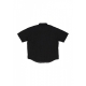 camicia manica corta uomo acu logo shirt BLACK