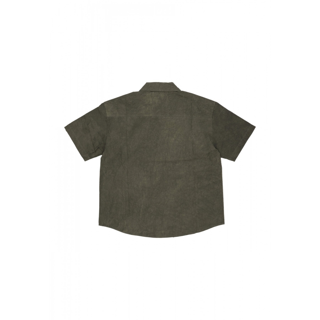 camicia manica corta uomo acu shirt GREEN