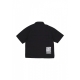 camicia manica corta uomo acu short sleeve shirt BLACK