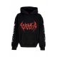 felpa leggera cappuccio uomo knife mark hoodie BLACK